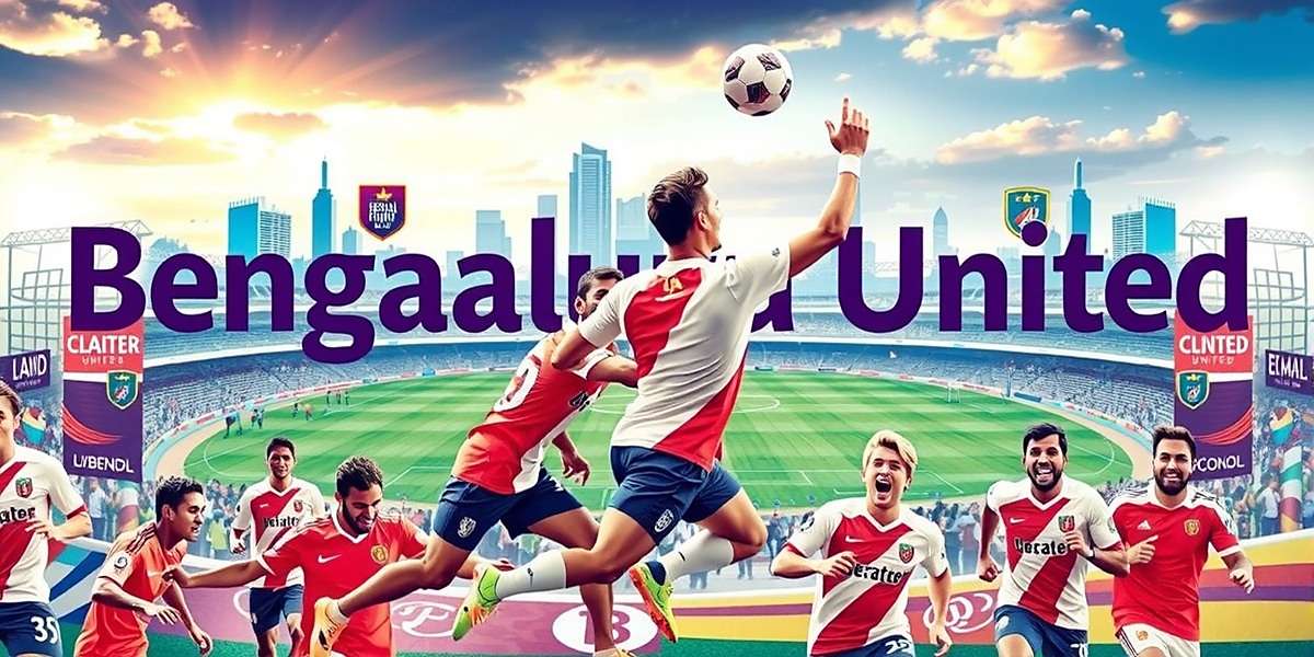 Bengaluru United Official Game Cover Bengaluru United game cover showing cityscape with players in action